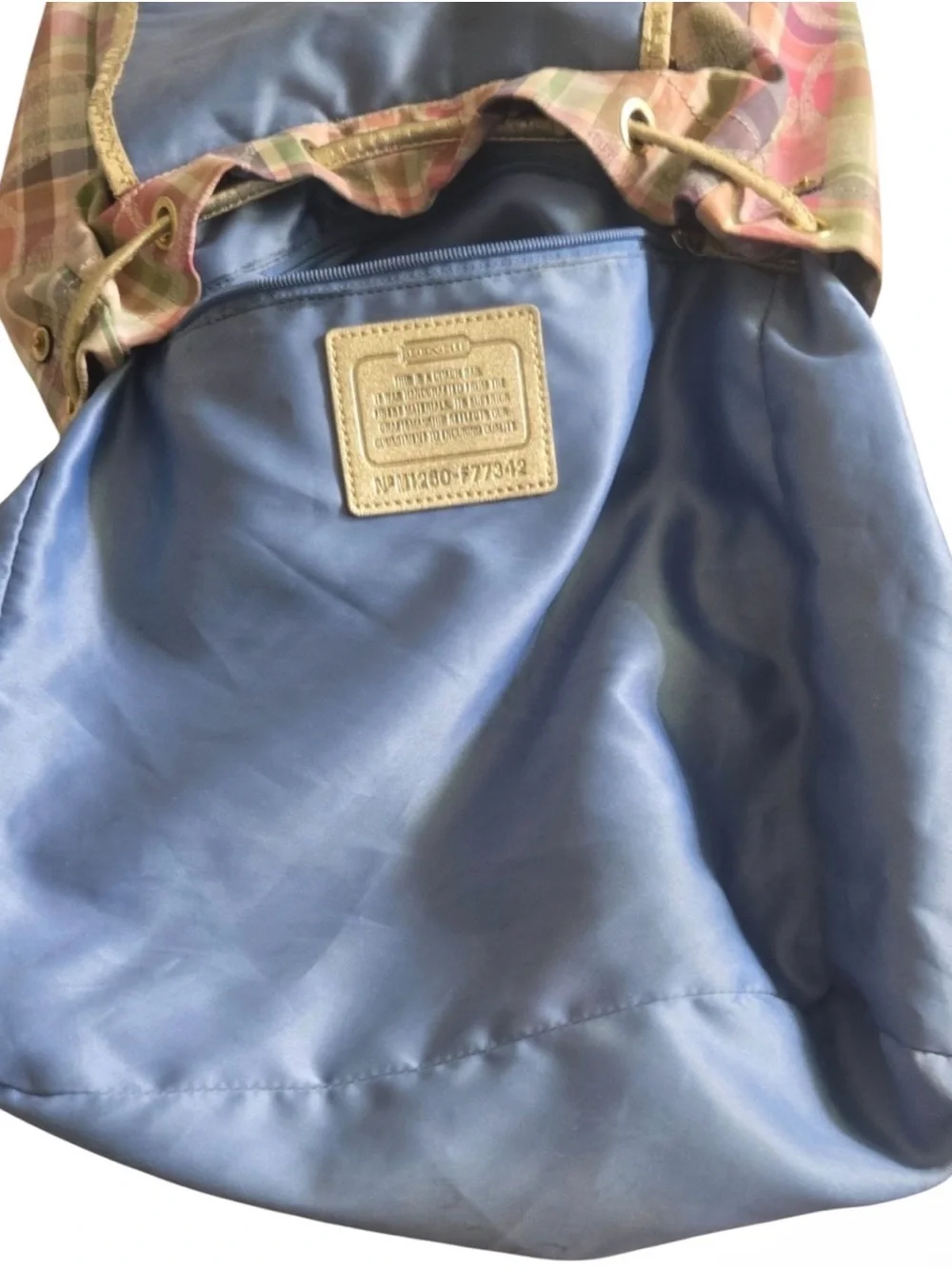 Coach Daisy Madras Packable Backpack (Style F77342)